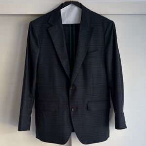 Bonobos Green/Navy Plaid Blazer 38S